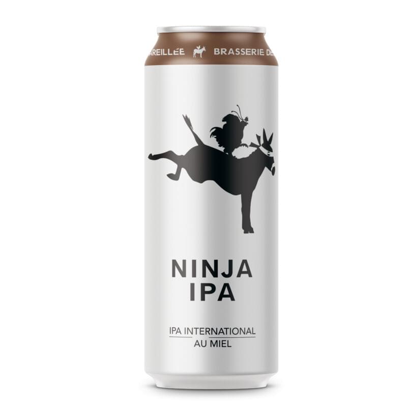 Canette de bières par Brasserie Dépareillée. La Ninja IPA, une IPA internationale.